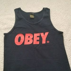 Obey° dark blue tank